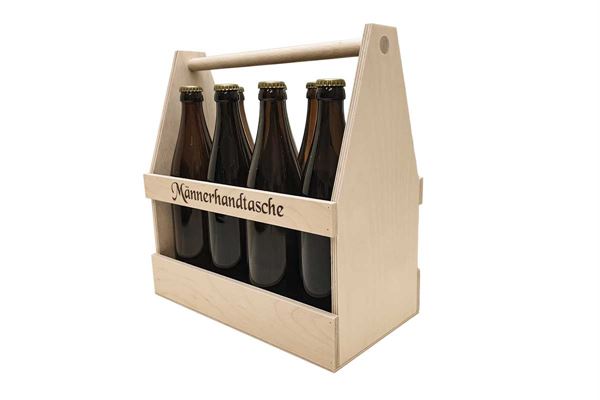 Männerhandtasche für 8 Flaschen Bier